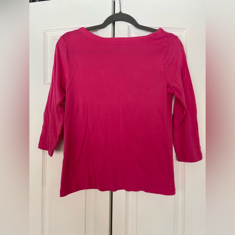 Chico's Vibrant Pink Long Sleeve Top